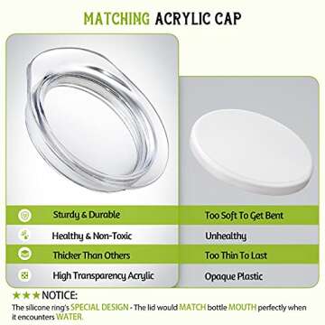 NETANY Set of 4 Elegant Glass Carafes for Serving Drinks