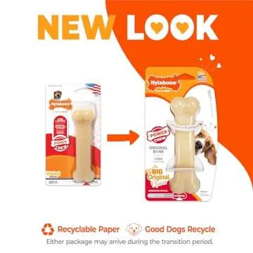 Nylabone Power Chew Original Bone - Durable & Tough Chew Toys for Aggressive Chewers - Durable Dog Toy for Medium Breeds - Original Flavor, Medium, Up to 35 Ibs. (1 Count)