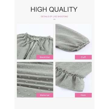 Dokotoo Womens Cute Spring Summer Casual Sexy Deep V Neck Ruffle Chiffon Boho Bell Long Sleeve Elegant Pom Pom Boho Empire Waist Flowy Mini Short Skater Dresses for Women Party 2024 Green Small