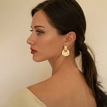 Stylish Gold Plated Clip On Drop Earrings for Women