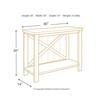 Stylish Modern Farmhouse Console Sofa Table for Narrow Spaces