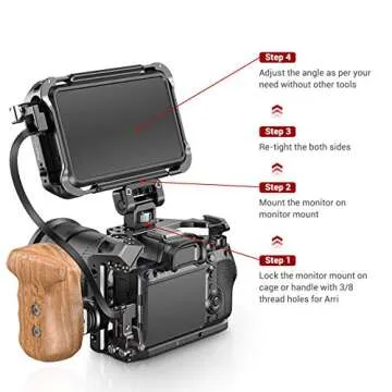 SMALLRIG Monitor Mount EVF Holder Support with Locating Pins for ARRI Standard - 2174