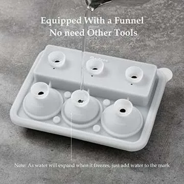 Morfone 2-in-1 Silicone Ice Cube Tray for Cocktails