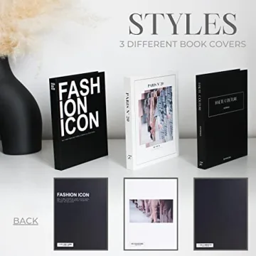 Elegant Decorative Books Set of 3 for Home Decor