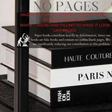 Elegant Decorative Books Set of 3 for Home Decor