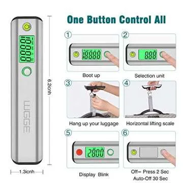 Digital Luggage Scale with Backlit LCD Display for Travel