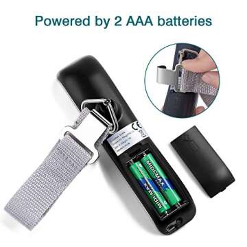 Digital Luggage Scale, WGGE Travel Luggage Weight Scale, Max 110lbs/50kg Baggage Scale with Backlit LCD Display