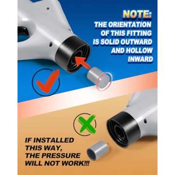 Stainless Steel Toilet Plunger, Air Drain Blaster, Drain Clog Remover Tool, High Pressure Drain Blas...