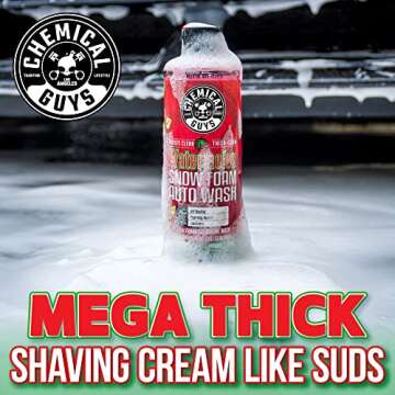 Chemical Guys CWS208 Watermelon Snow Foam Car Wash Soap (Works with Foam Cannons / Guns or Bucket Washes) Safe for Trucks, Motorcycles, RVs & More, 128 fl oz (1 Gallon), Watermelon Scent