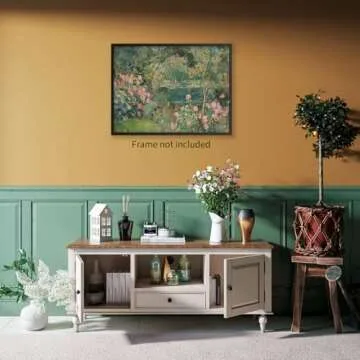 Sage Green Landscape Wall Art for Home Decor