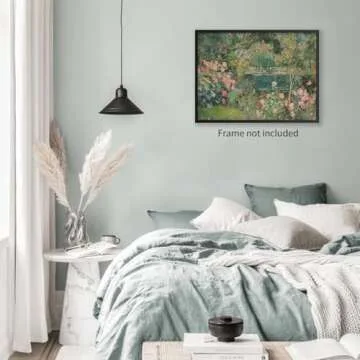 Sage Green Landscape Wall Art for Home Decor