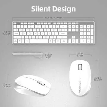 BFRIENDit Ultra-Quiet Wireless Keyboard and Mouse Combo