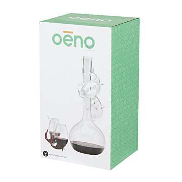 Oenophilia Porto Port Decanter Set, 3.5"H x 1.75"W x 3"D, Clear