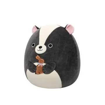 Squishmallows Original 12in Skyler The Skunk Holding Chocolate Bunny – Official Jazwares Easter Pl...