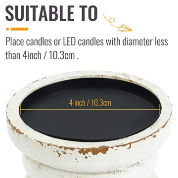 SOFE Rustic Vintage Candle Holder for Dining Table