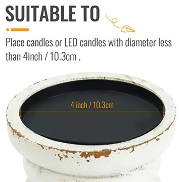 SOFE Rustic Vintage Candle Holder for Dining Table