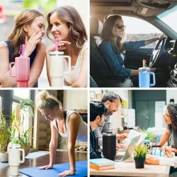 Cute Silicone Straw Covers for Stanley Tumblers - 10PCS