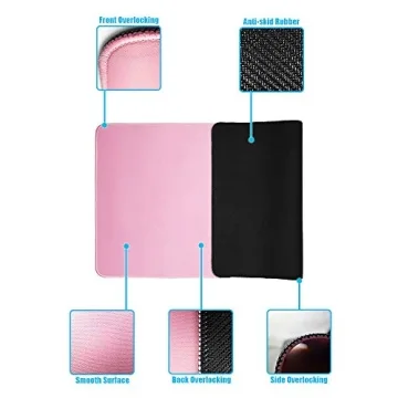 Stylish Extra-Large Pink Gaming Mouse Pad for All