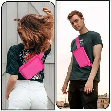Joysoda Fanny Pack,Belt Bag,40 Inch Asjustable Strap Everywhere Belt Bag,for Women and Men