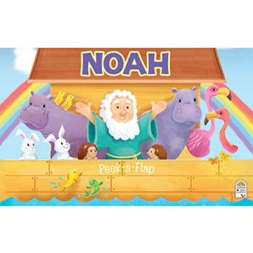 Durable Peek-a-Flap Noah Board Book for Toddlers - Perfect Gift