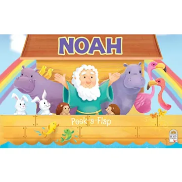 Durable Peek-a-Flap Noah Board Book for Toddlers - Perfect Gift