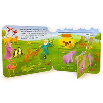 Durable Peek-a-Flap Noah Board Book for Toddlers - Perfect Gift