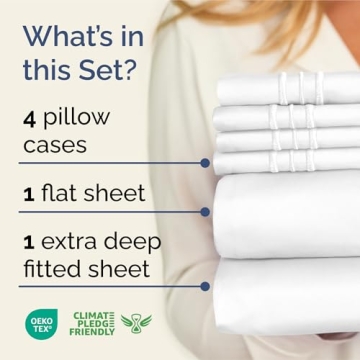 Buy Extra Deep King Sheet Set - Soft, Cool, & Breathable