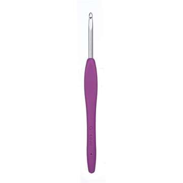 Clover 1045/G Purple Amour Crochet Hook, Size G, 4.0mm