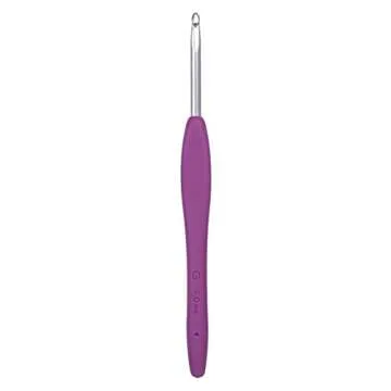 Clover 1045/G Purple Amour Crochet Hook, Size G, 4.0mm