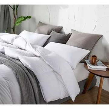 Topllen Feather Down Comforter King Size - All Season Duvet Insert King, Down and Feather King, 100%...