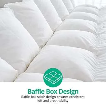 Topplen King Size Down Comforter - All Season Warmth