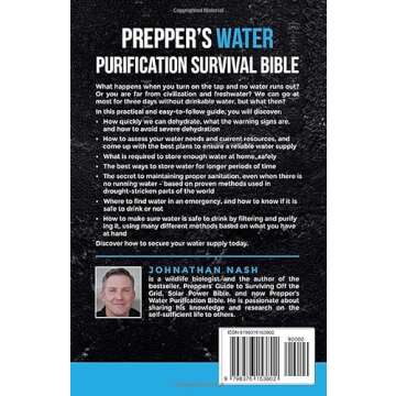 Prepper’s Water Purification Survival Bible: How to Find, Harvest, Filter, Purify, and Store Water...