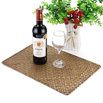 OwnMy Seagrass Placemats Set of 6 - Stylish & Durable
