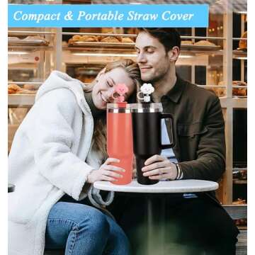 Cute 8Pcs Stanley Straw Covers for All Tumbler Sizes