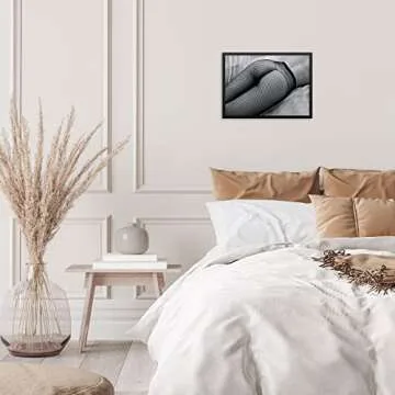 Sincerely, Not Fashion Art Print Woman with Fishnets Poster 11"x14" UNFRAMED Modern Artwork for Bedroom Gallery Wall Decor (OPTION 1)