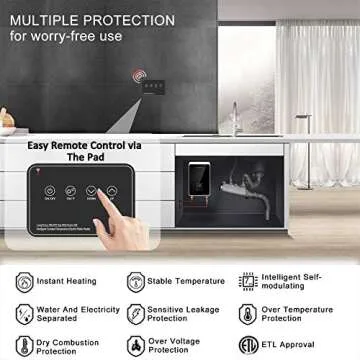 Instant Hot Water ECOTOUCH Tankless Heater 5.5KW