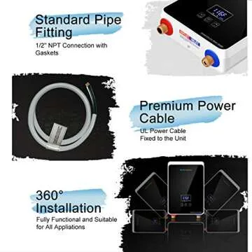 Instant Hot Water ECOTOUCH Tankless Heater 5.5KW