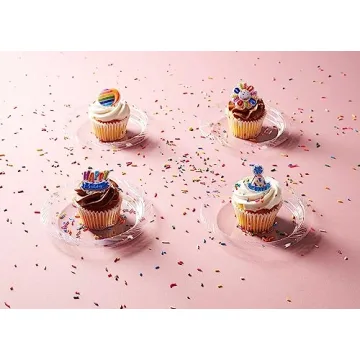 Munfix 200 Clear Disposable Plates - 7 Inch Set