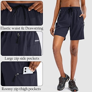 SANTINY Women's Hiking Shorts Quick Dry Lightweight Cargo