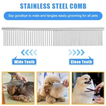 Complete 9PCS Grooming Kit for Dogs and Cats - All Breeds