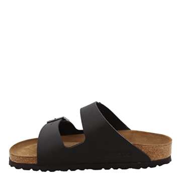 Birkenstock Women's Arizona Soft Footbed, Black Birko-Flor¿, 39 N EU