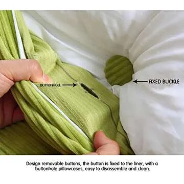 WOWMAX Triangular Headboard Pillow for Twin & XL Beds