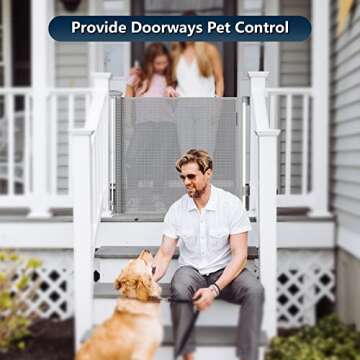 Bulubaky Retractable Safety Gate for Kids and Pets