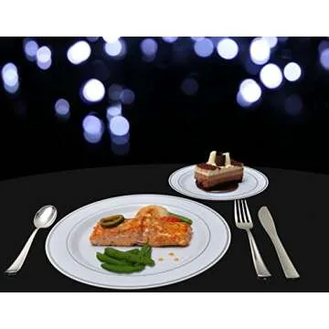 300 Silver Plastic Cutlery for Elegant Events