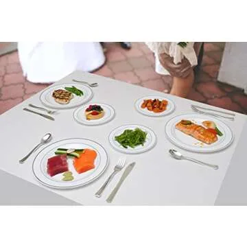 300 Silver Plastic Cutlery for Elegant Events