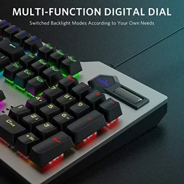 FIODIO RGB Mechanical Gaming Keyboard for All Setup