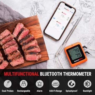 Wireless Meat Thermometer with Bluetooth & Probes