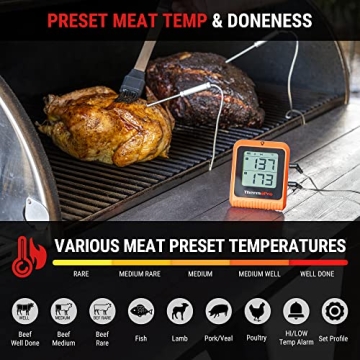 Wireless Meat Thermometer with Bluetooth & Probes