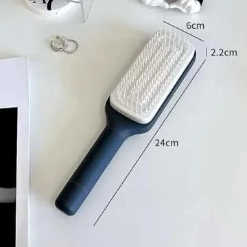 Self Cleaning Hair Brush with Easy Clean Features for All Hair Types