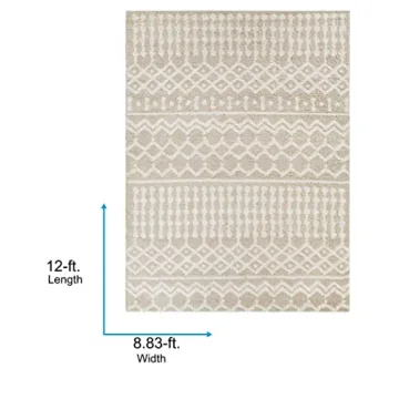 Livabliss Hapsburg 8x10 Shag Area Rug, Soft & Stylish